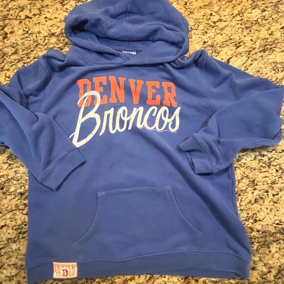Denver Broncos NFL XL Blue‎ Pullover Hoodie Football - Picture 2 of 8